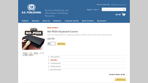 BE Publishing - NO-PEEK Keyboard Covers