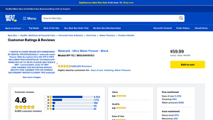 Waterpik - Ultra Water Flosser Black WP-112
