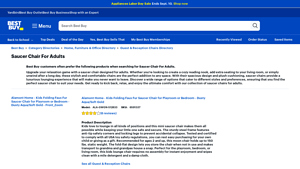 Best Buy - Saucer Chair for Adults