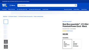Best Buy essentials™ - BE-HCL330 6ft Indoor Cable