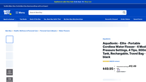 AquaSonic - Elite Portable Cordless Water Flosser