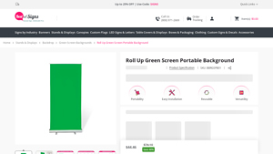 Best of Signs - Roll Up Green Screen Portable Background