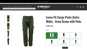 Beyond Riders - Loose Fit Cargo Pants (Extra Wide)