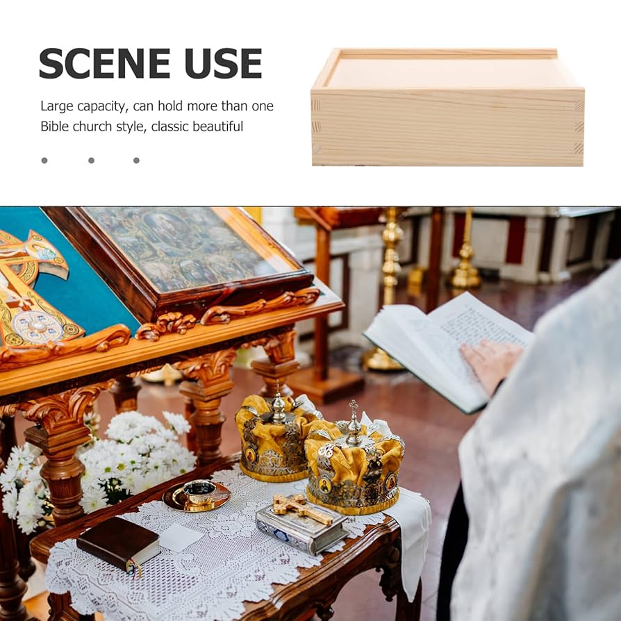 An application scenario or product detail of bible storage box glass top - Image 11