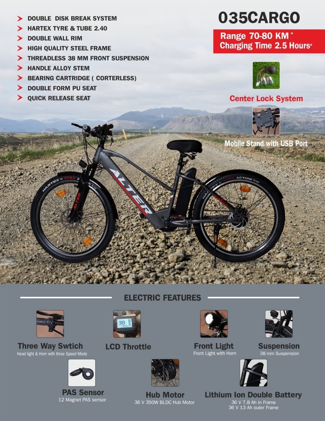 An application scenario or product detail of bicycle battery 80 km - Image 4