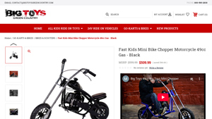 Fast Kids - Mini Bike Chopper Motorcycle 49cc Gas