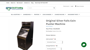 Original Silver Falls - Coin Pusher Machine