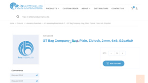Bio World - GT Bag Company Ziplock 6x9