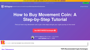 Screenshot of How to Buy Movement Coin: The Ultimate Guide - BitDegree