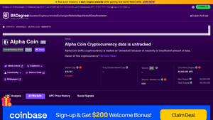 Screenshot of Where to Buy Alpha Coin: Best Alpha Coin Markets & APC Pairs