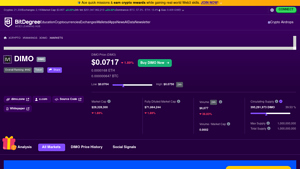 Screenshot of Where to Buy DIMO: Best DIMO Markets & DIMO Pairs - BitDegree