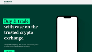 Screenshot of Bitstamp by Robinhood Trusted Crypto Exchange | Buy & Sell ...