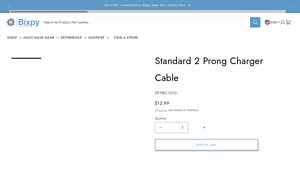 Bixpy - Standard 2 Prong Charger Cable