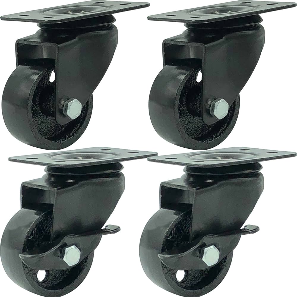 An application scenario or product detail of black caster wheels - Image 3