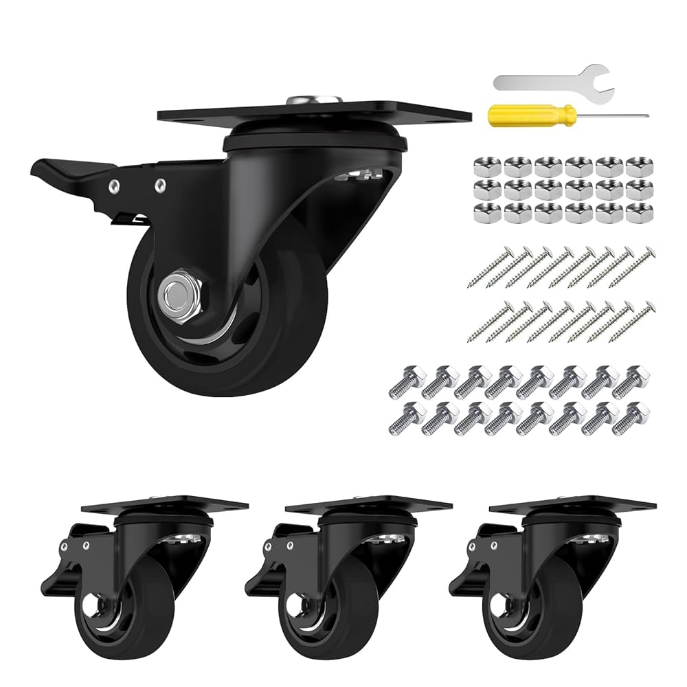 An application scenario or product detail of black caster wheels - Image 4