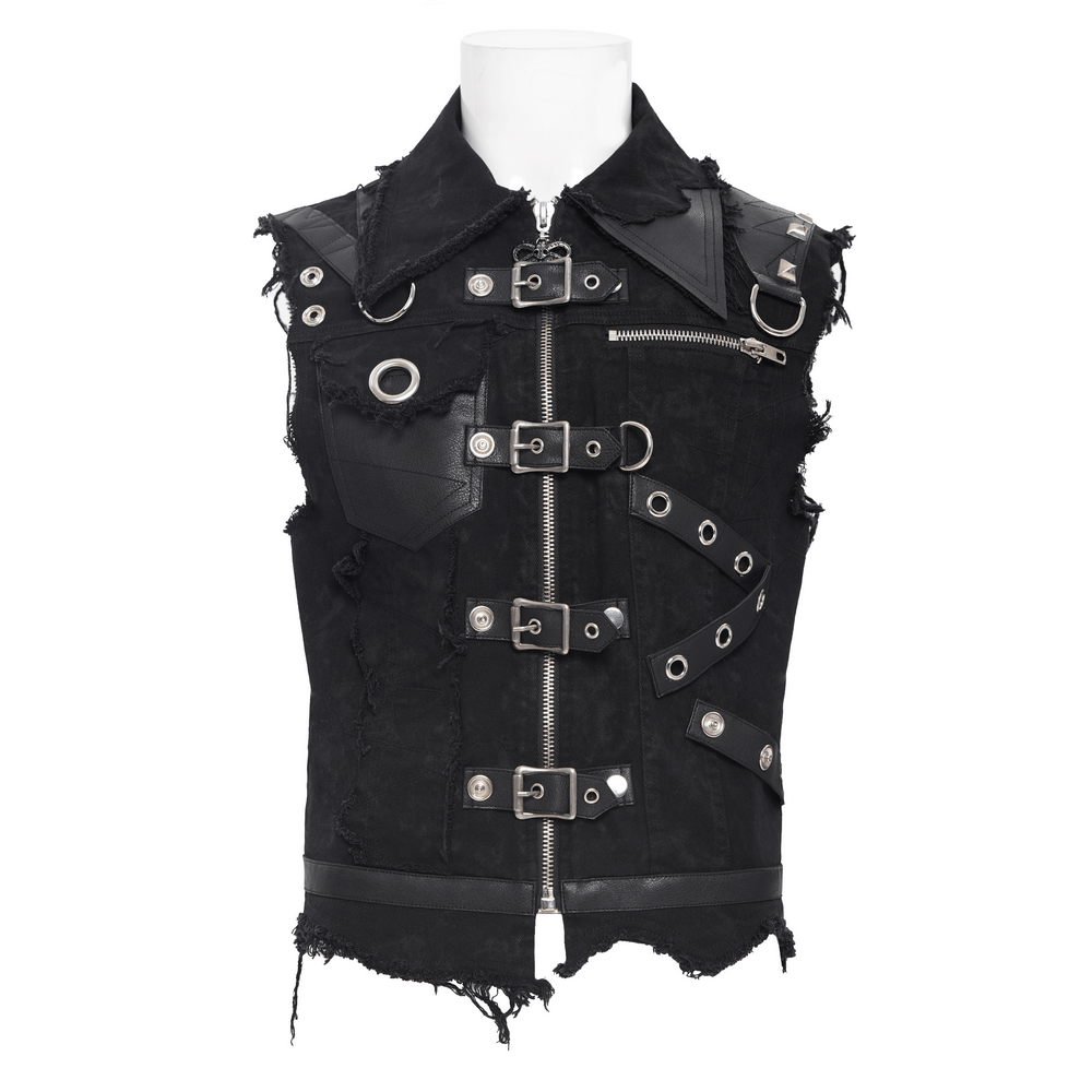 An application scenario or product detail of black cloak vest men - Image 18
