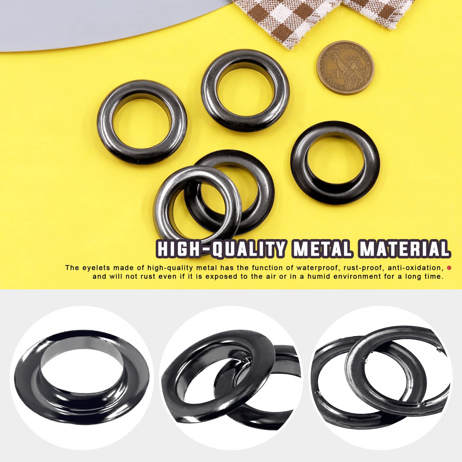 An application scenario or product detail of black eyelets - Image 15