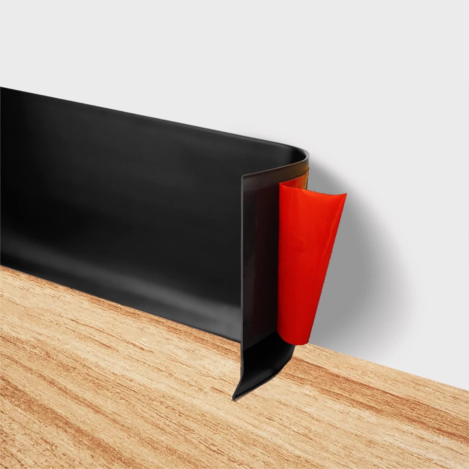 An application scenario or product detail of black rubber baseboard - Image 10