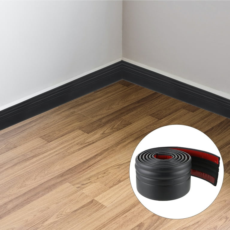 An application scenario or product detail of black rubber baseboard - Image 19