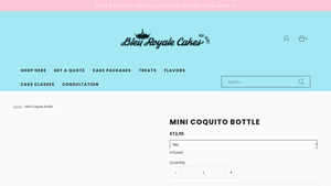 Bleu Royale - Mini Coquito Bottle