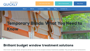 Blinds Quickly - Temporary Blinds