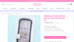 Blippo - Rilakkuma Hybrid Clear Phone Case