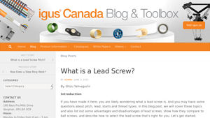 igus - Lead Screws