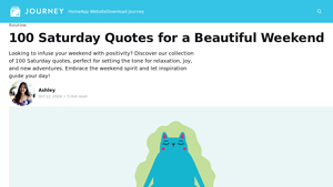 Journey - Saturday Quotes Collection