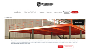 Metal Deck - Structural Steel Mezzanine