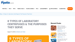 Pipette - Laboratory Centrifuges