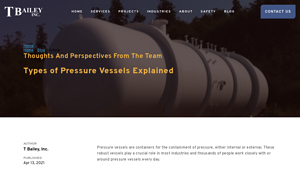 T. Bailey - Pressure Vessels