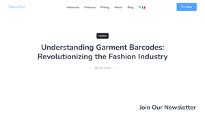 WavePLM - Garment Barcodes Explained