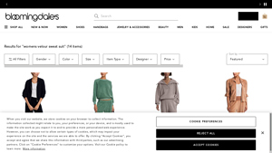 Bloomingdale's - Womens Velour Sweat Suit