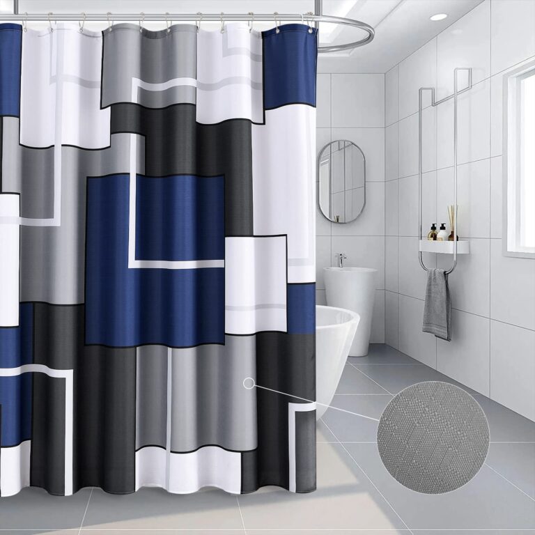 Featured image for the blue and white shower curtains guide
