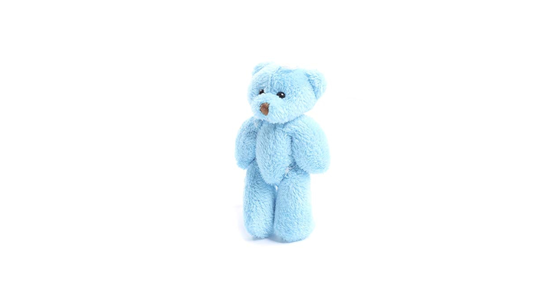 An application scenario or product detail of blue colour teddy - Image 13