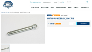 Blue Diamond - Multi-Purpose Blade, Lock Pin