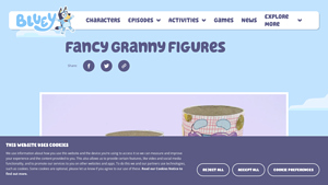 Bluey - Fancy Granny Figures Craft Activity