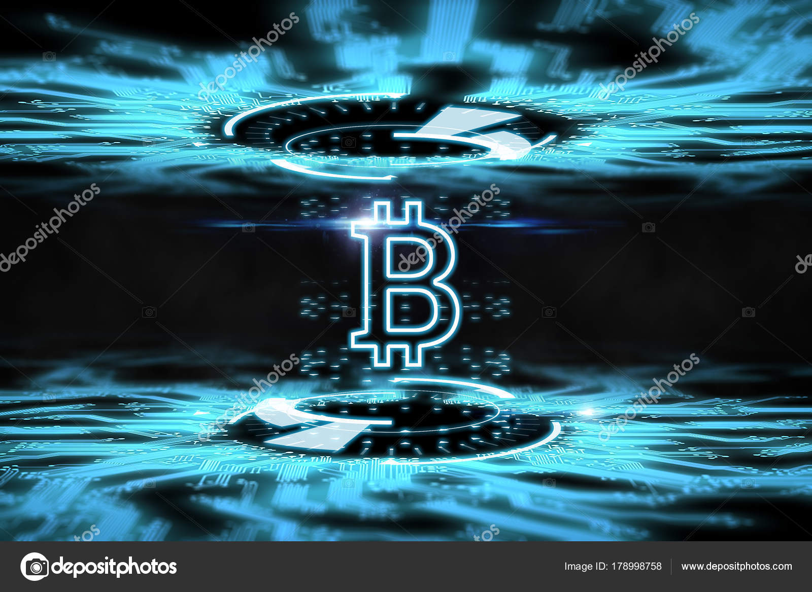 Featured image for blur coin - Image Bitcoin Hologram Blurred Dark ...