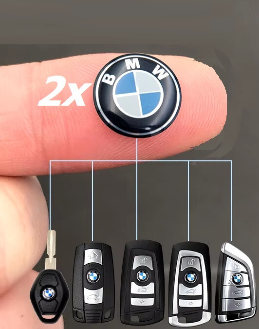 An application scenario or product detail of bmw logo remote sticker 11mm 1mm thick - Image 2