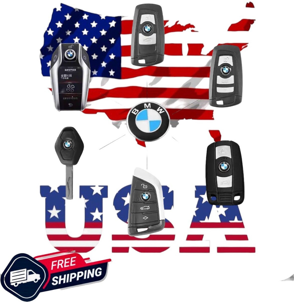 An application scenario or product detail of bmw logo remote sticker 11mm 1mm thick - Image 10