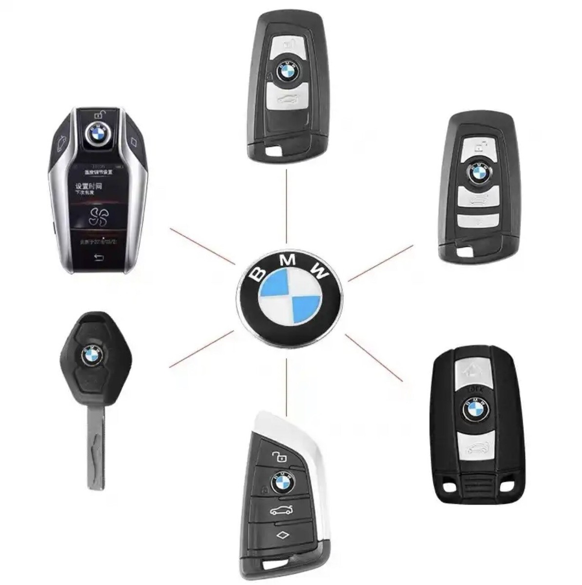An application scenario or product detail of bmw logo remote sticker 11mm 1mm thick - Image 12