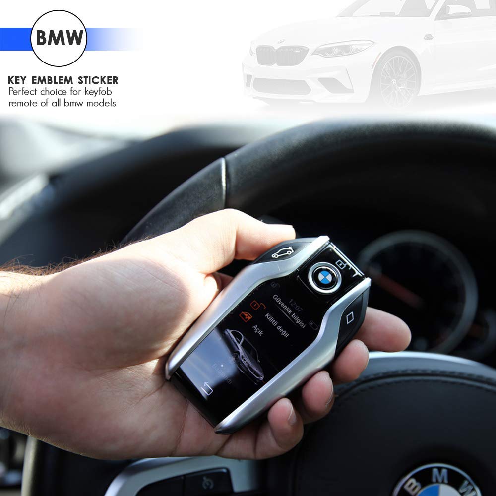 An application scenario or product detail of bmw logo remote sticker 11mm 1mm thick - Image 15