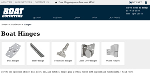 Boat Outfitters - Marine Hinges