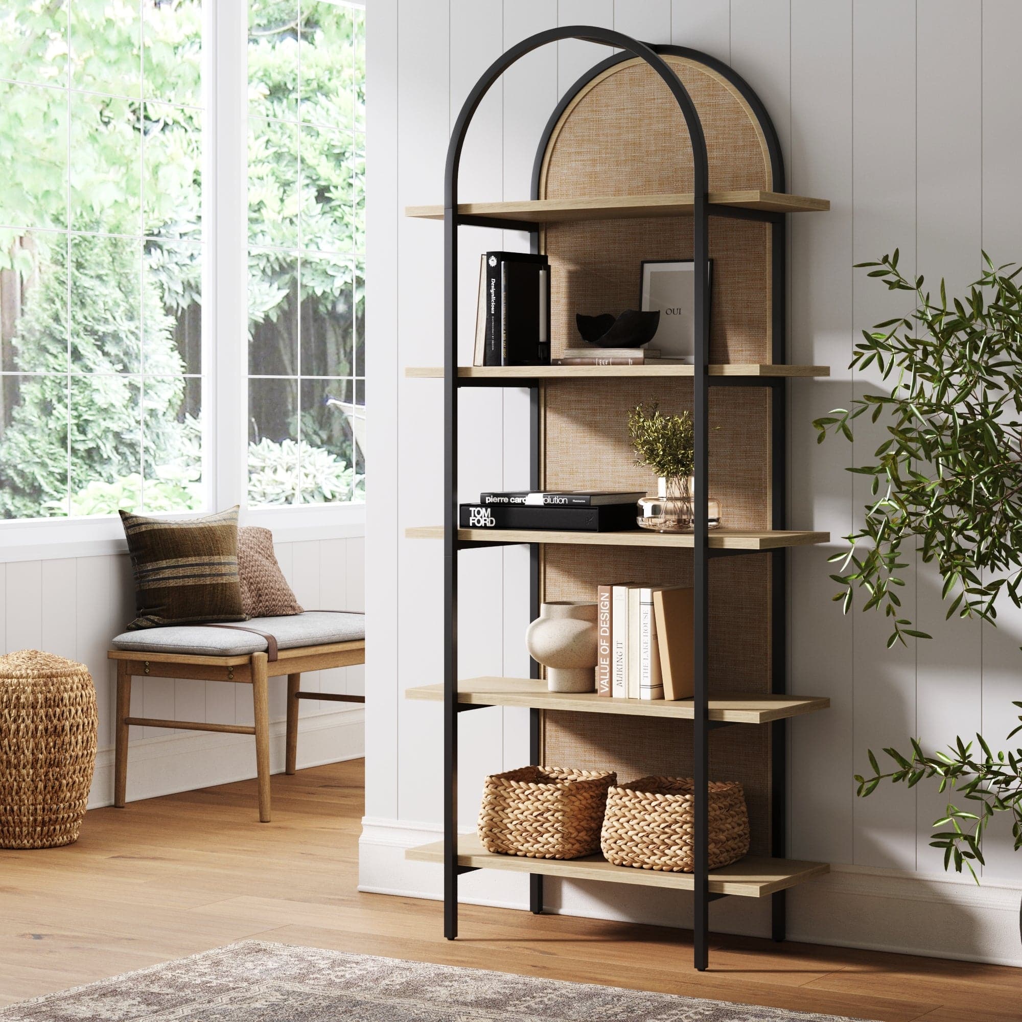 An application scenario or product detail of boho bookshelf - Image 7