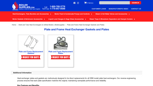 Boiler Supplies - Plate and Frame Heat Exchanger Gaskets and Plates