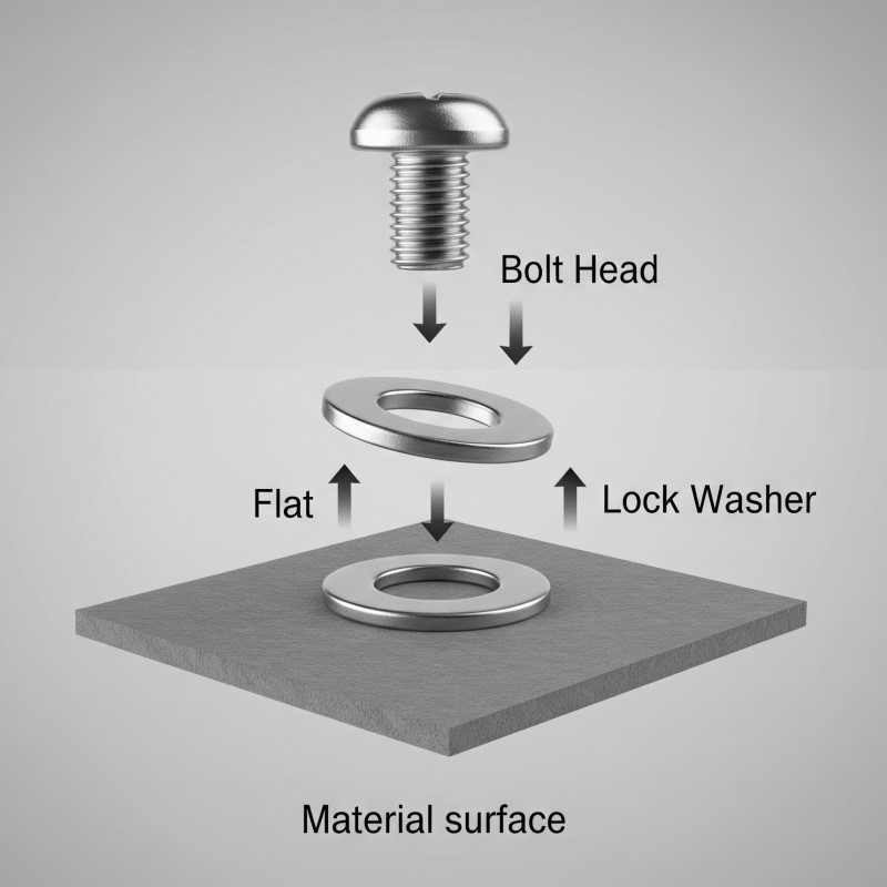 An application scenario or product detail of bolt with lock washer - Image 13