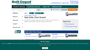 Bolt Depot - Fine Thread Hex Bolts