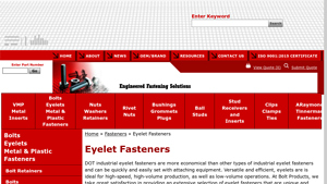 Bolt Products - DOT Industrial Eyelet Fasteners
