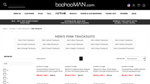 boohooMAN - Men's Pink Tracksuits