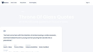 Bookroo - Throne of Glass Quotes